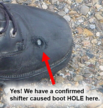 Close up of Ruined Boot